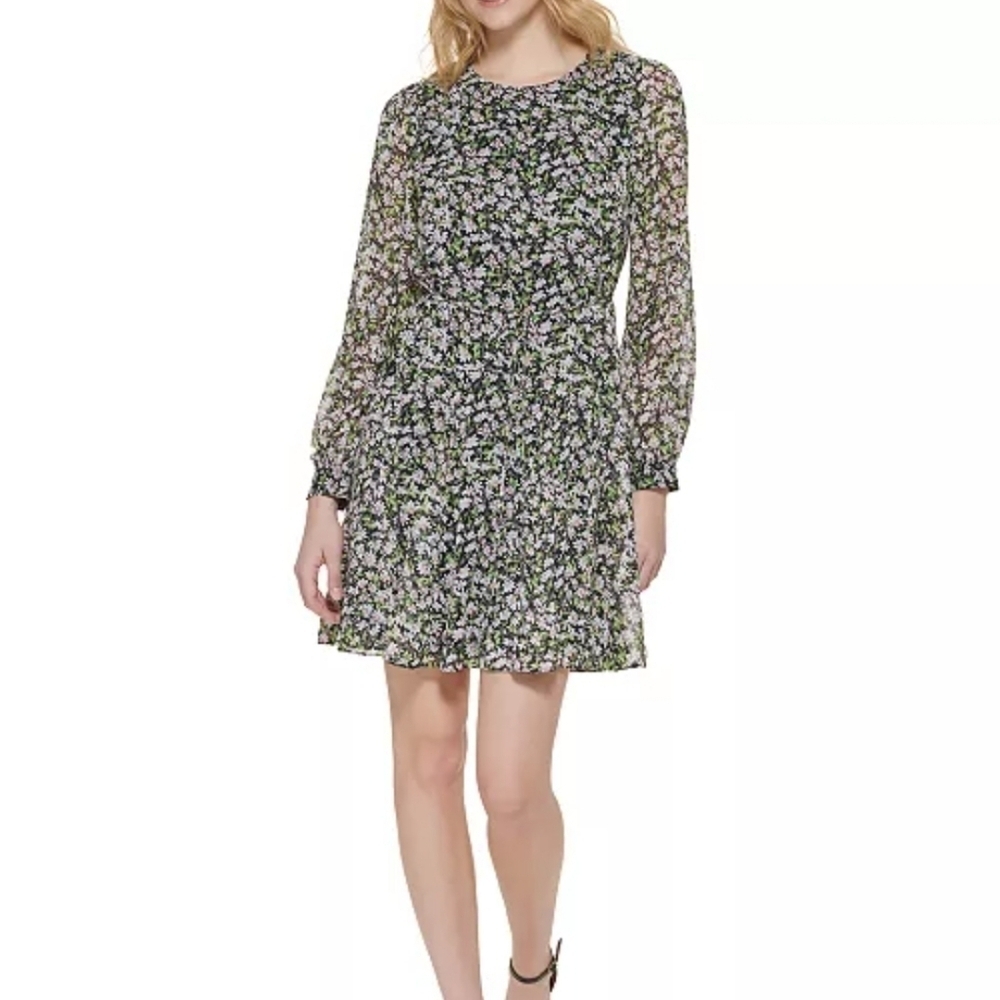 Tommy Hilfiger Floral Long Sleeve Dress